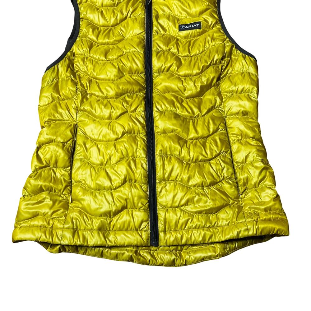 Ariat Women’s Ideal 3.0 Down Vest Yellow Small - Picture 3 of 5